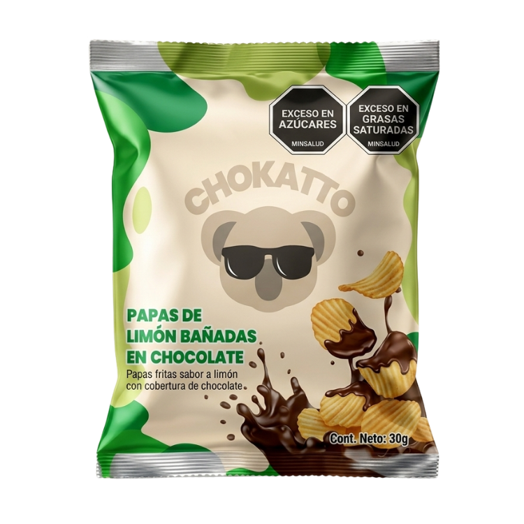 Papas de limón bañadas en chocolate